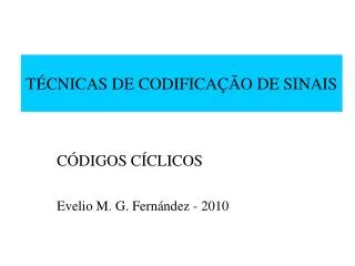 t cnicas de codifica o de sinais