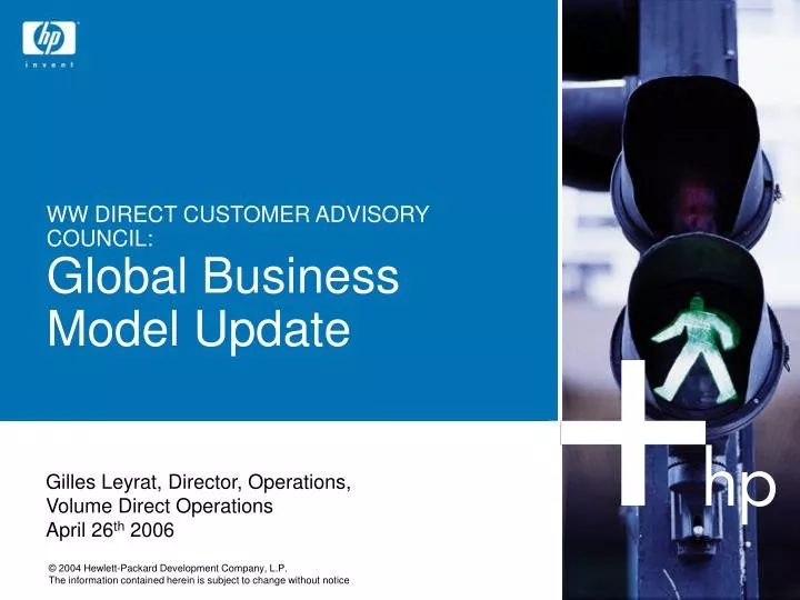 ww direct customer advisory council global business model update