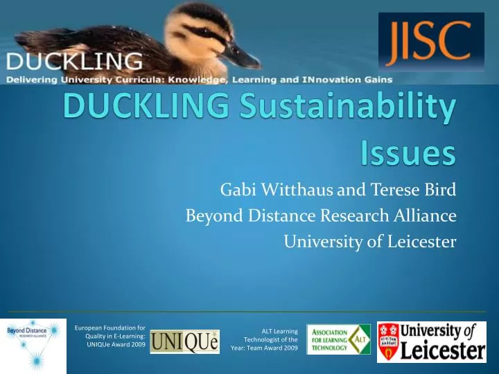 duckling sustainability issues