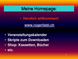 meine homepage