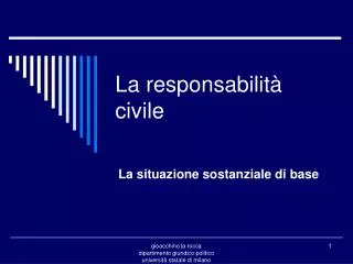 la responsabilit civile
