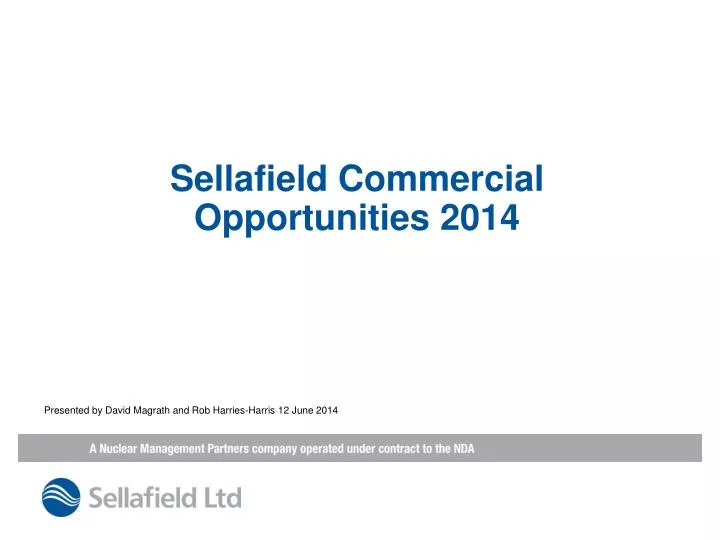 sellafield commercial opportunities 2014