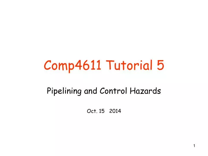 comp4611 tutorial 5