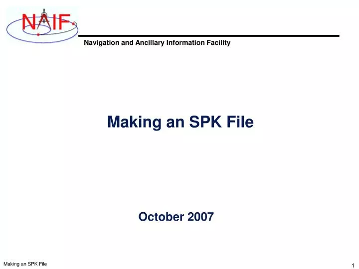 making an spk file