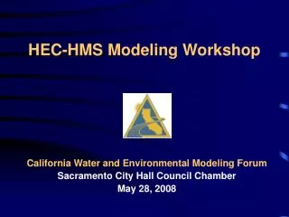 HEC-HMS Modeling Workshop