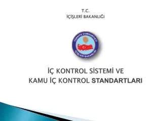 t c ler bakanli i kontrol s stem ve kamu kontrol standartlari