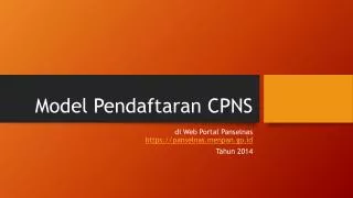 model pendaftaran cpns