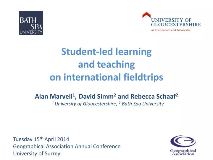 student led learning and teaching on international fieldtrips