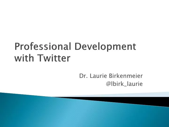 professional development with twitter