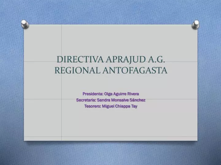 directiva aprajud a g regional antofagasta