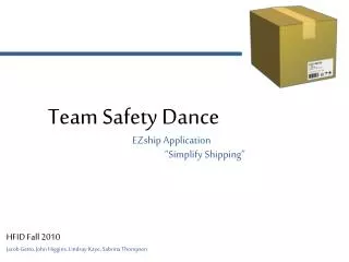 Team Safety Dance