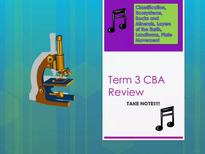 term 3 cba review