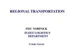 REGIONAL TRANSPORTATION - slide 1