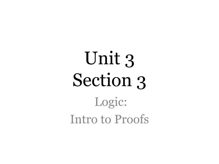 unit 3 section 3