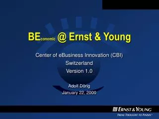 BE conomic @ Ernst &amp; Young