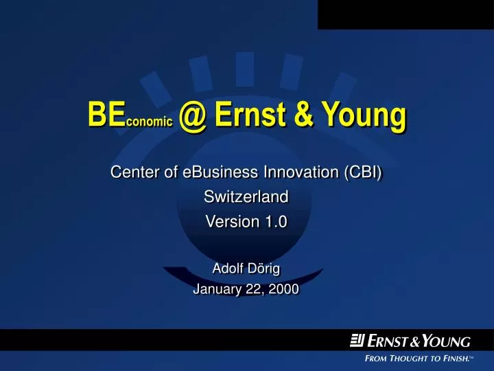 be conomic @ ernst young