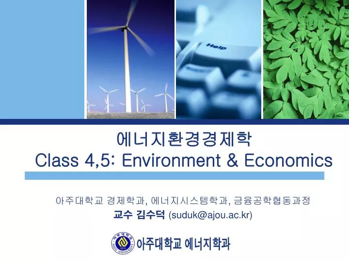 class 4 5 environment economics