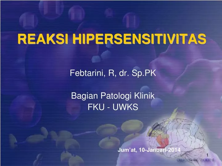 PPT - REAKSI HIPERSENSITIVITAS PowerPoint Presentation, Free Download ...