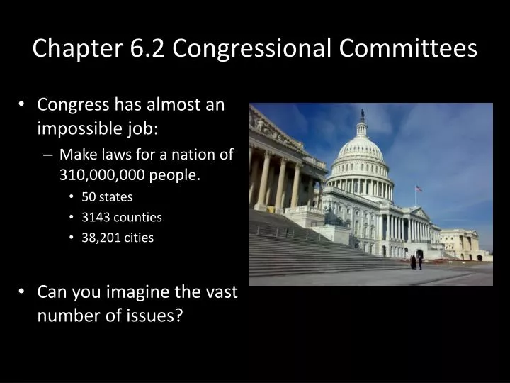 chapter 6 2 congressional committees
