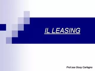 il leasing