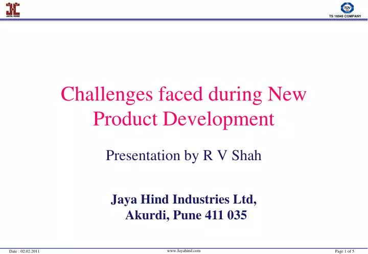 challenges faced during new product development