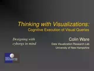 Thinking with Visualizations: Cognitive Execution of Visual Queries