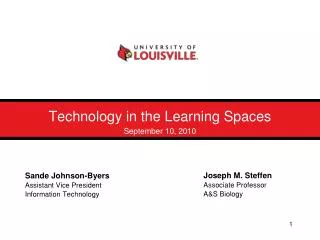 Technology in the Learning Spaces