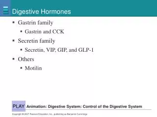 Digestive Hormones