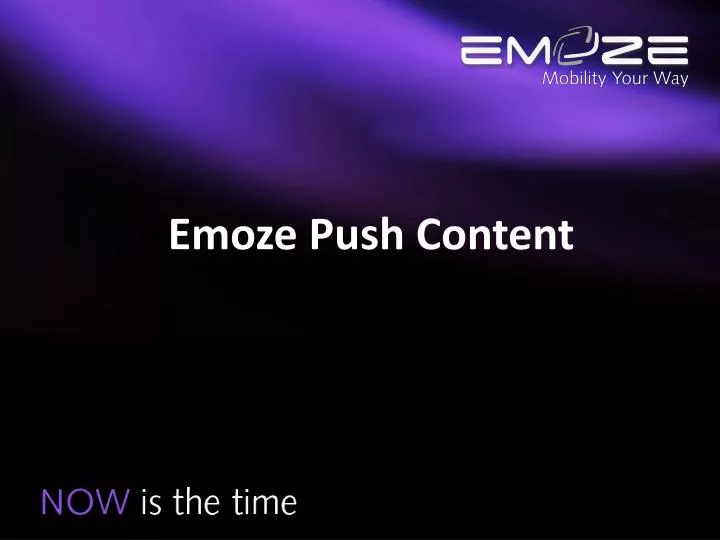 emoze push content