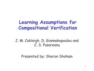 Learning Assumptions for Compositional Verification