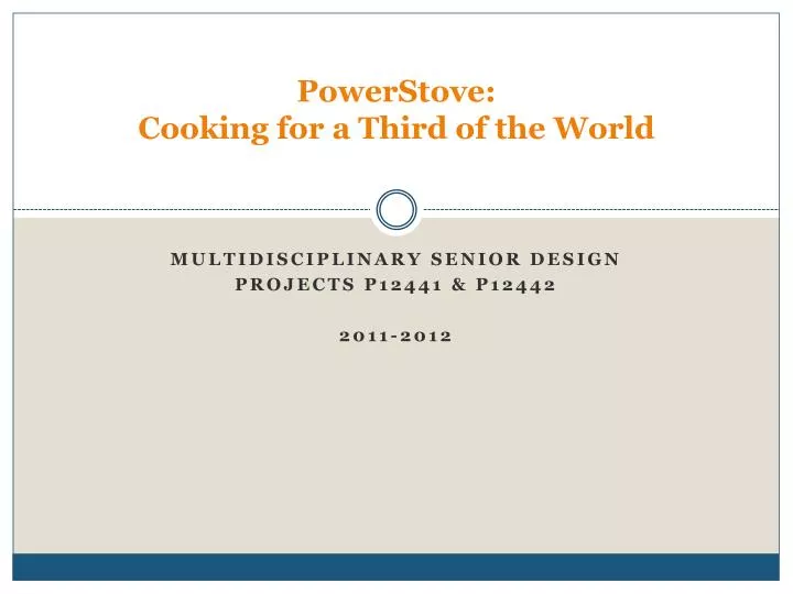 powerstove cooking for a third of the world