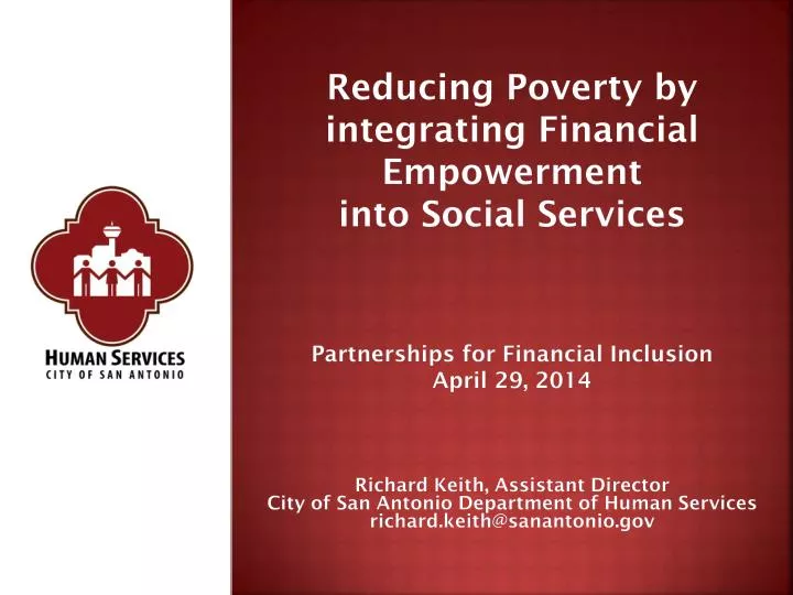 reducing poverty by integrating financial empowerment into social services
