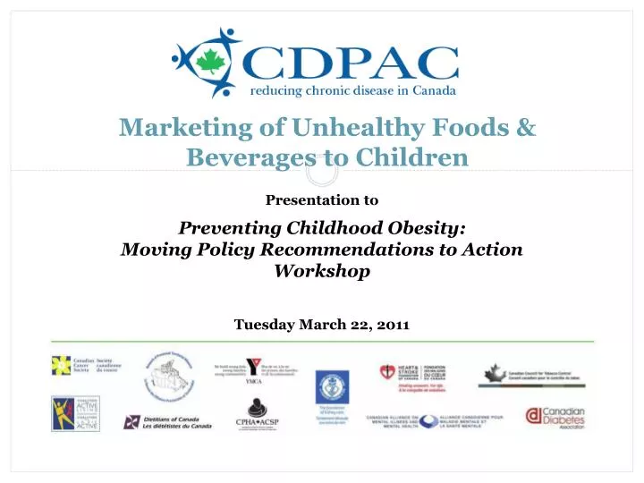 marketing of unhealthy foods beverages to children