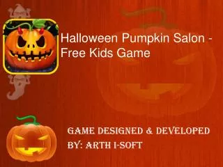Halloween Pumpkin Salon - Free Kids Game