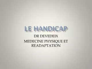 le handicap