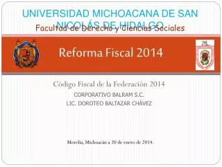 reforma fiscal 2014
