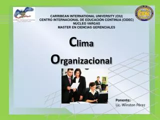 c lima o rganizacional