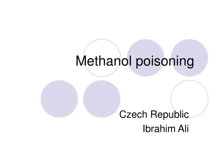 methanol poisoning