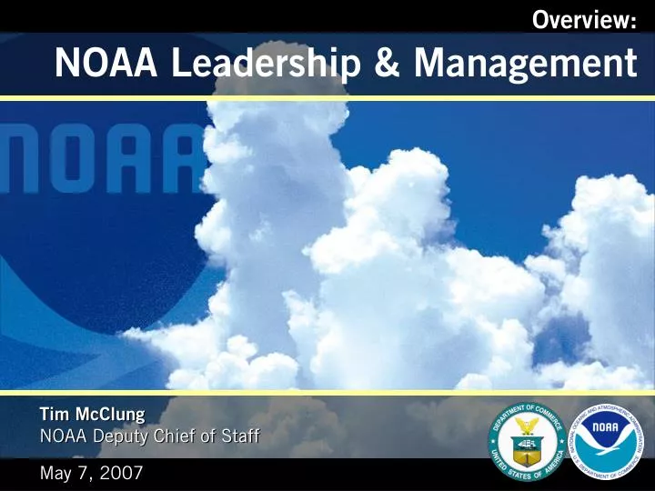 overview noaa leadership management