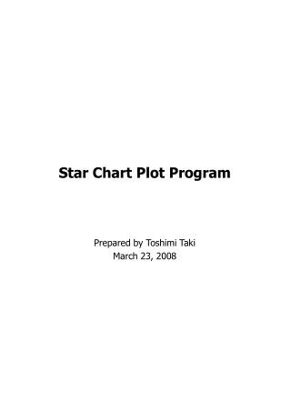 Star Chart Plot Program