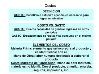 costos