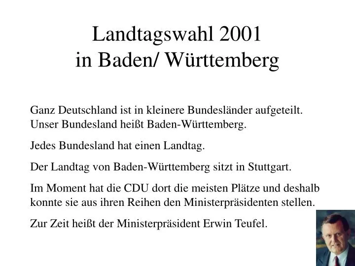 landtagswahl 2001 in baden w rttemberg