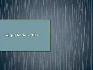 paquete de office
