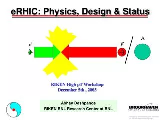 eRHIC: Physics, Design &amp; Status