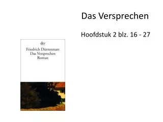 das versprechen