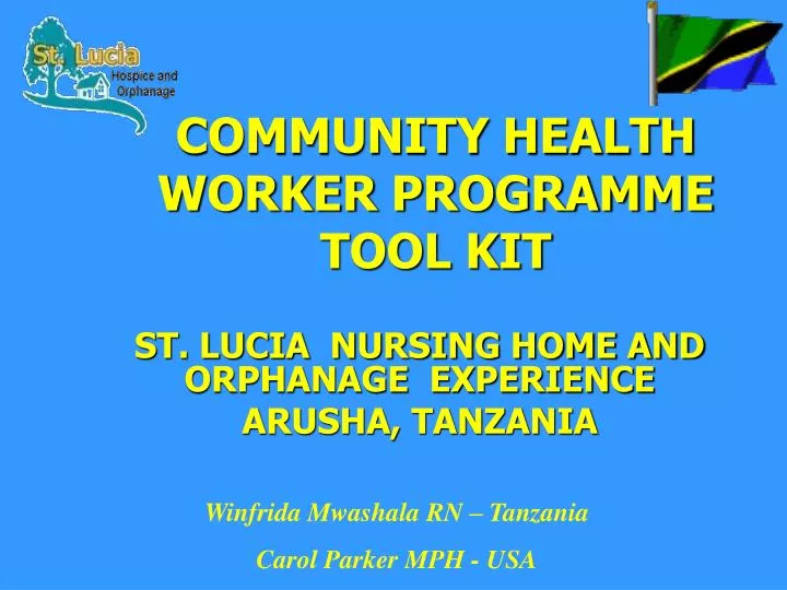 community health worker programme tool kit