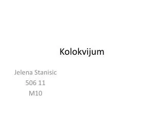 kolokvijum