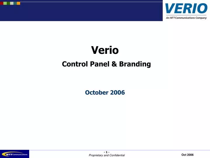 verio control panel branding