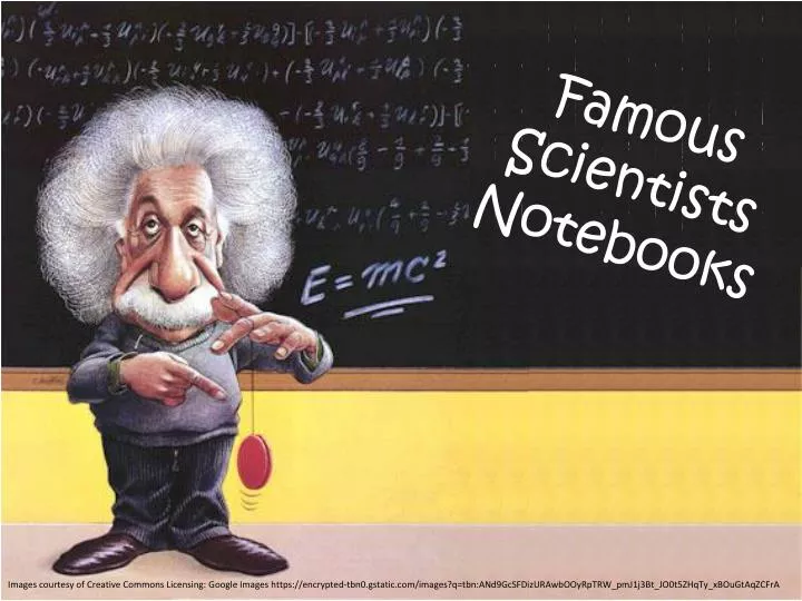 famous scientists notebooks