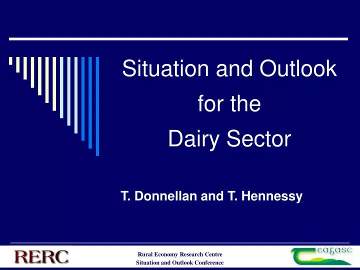 situation and outlook for the dairy sector